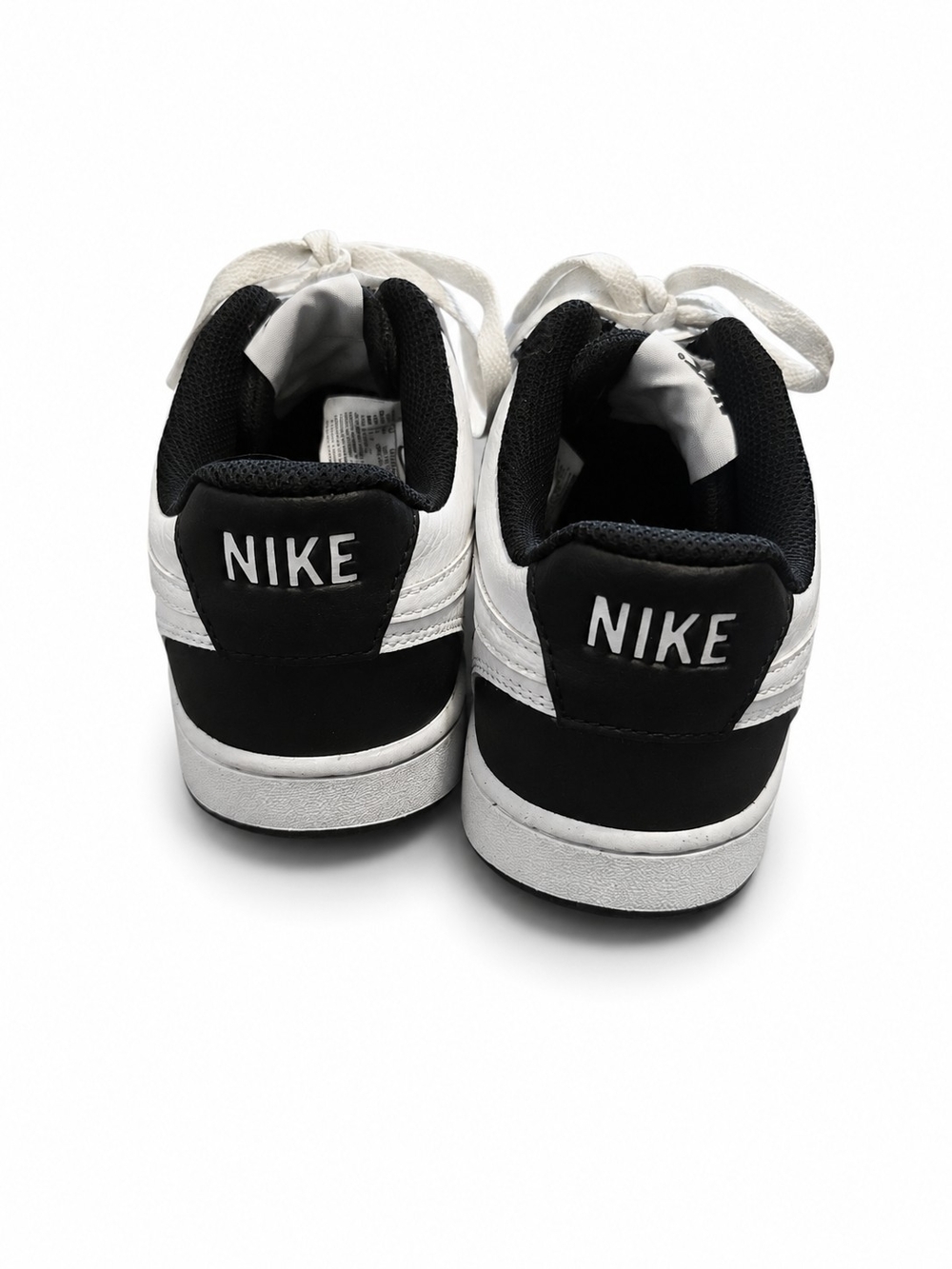 Nike Black and White Women's Low-Top Sneakers - Picture 2 of 4